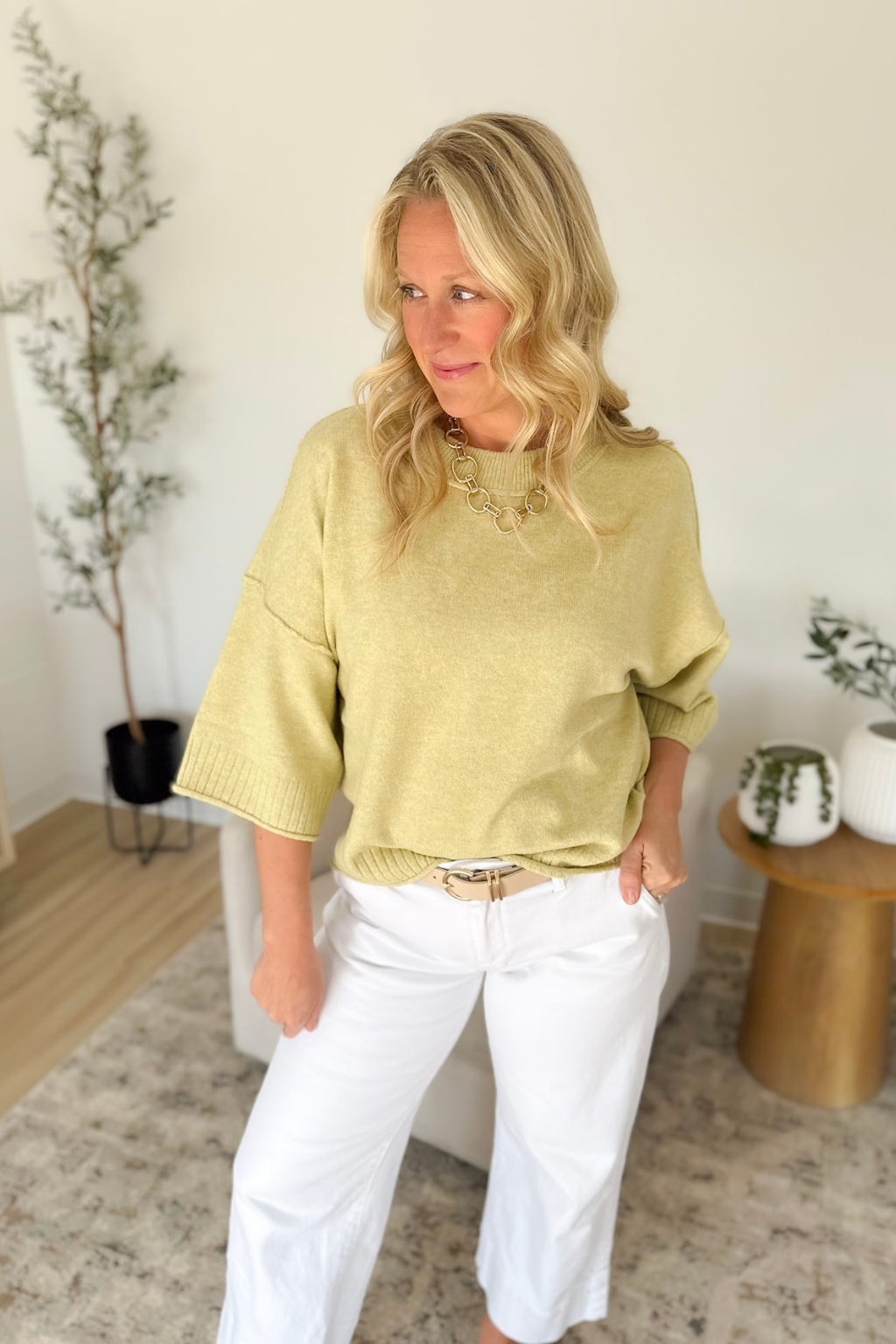 Lemonilla Crew Neck Boxy Sweater