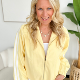 Yellow Zip Up Athletic Jacket