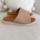 Sand Slip On Platform Sandals