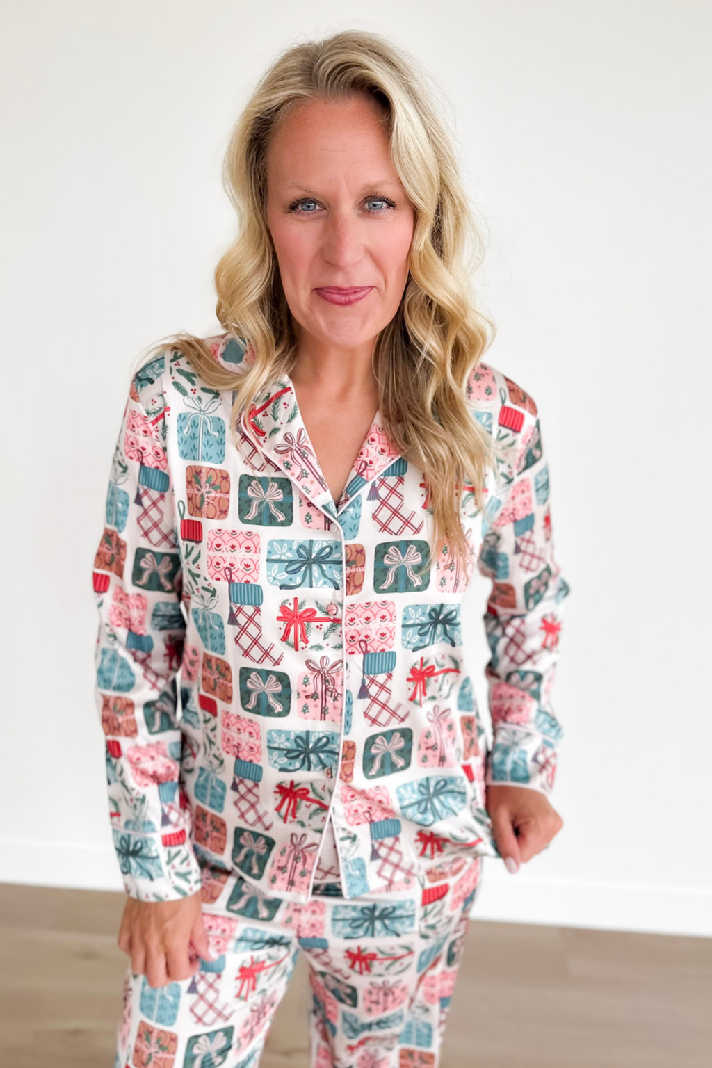 Christmas Presents Satin PJ Set