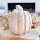 5" Wood Pumpkin