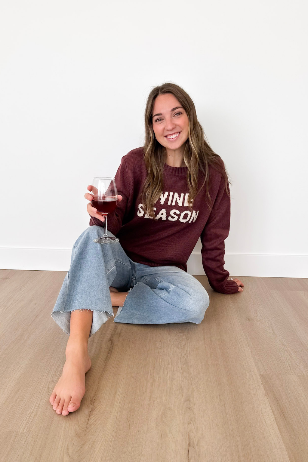 Wine Season Knit Sweater