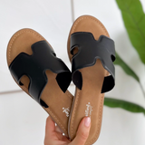 Black Slip-on Sandal