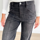 Kenna High Rise Wide Ankle Mica Denim