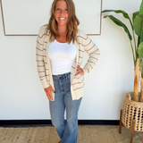 Classic Striped Cotton Cardigan
