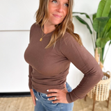Brown - Classic Knit Sweater
