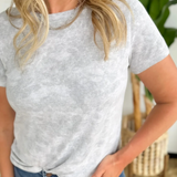 Grey Camo Print Short Sleeve Tee