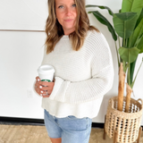 Ivory Chunky Knit Sweater