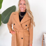 Sadie Tan Long Trench Coat