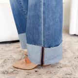 Sutton High Rise Cuffed Flare Hidden Jeans