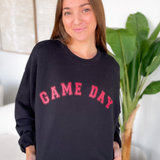 Game Day Black Crewneck