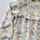 Smocked Ruffle Floral Dress & Leggings