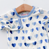 Blue Hearts Magnetic Footie