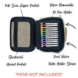 Checkered Bible Bag Cover