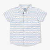 Boys Riding Waves Button Up Shirt