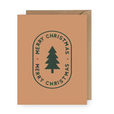Merry Christmas Tree Greeting Card