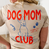 Orange/Blue Dog Mom Club T-Shirt