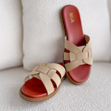 Eleanor Sand Mia Slip On Sandals