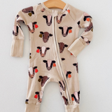 Cattle Buddy Ribbed Cotton Romper