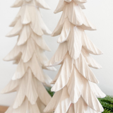 Velvet Cream Resin Tree