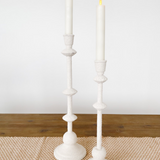 Sand Finish Metal Taper Candle Holder