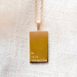 He Is In The Waiting 18kt Gold Necklace