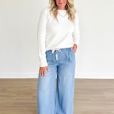 Stella Elastic Waistband Denim Pants