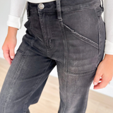 Kenna High Rise Wide Ankle Mica Denim