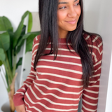 Lucy Striped Crewneck Sweater