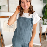 Hannah Blue Romper