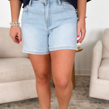 Callie Light Wash Denim Shorts