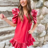 Valentina Red Mini Dress