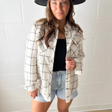 Suede Shoulder & Elbow Patch Button Down Shirt