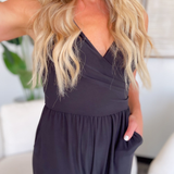 Aubrey Black Tank Top Jumpsuit