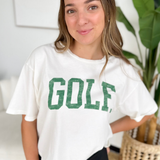 Golf Cropped Graphic Tee