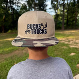 Bucks & Trucks Hat - Tan/Camo