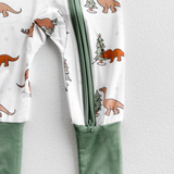 Christmas Tree Dino Bamboo Romper