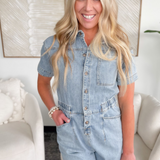 Zara Denim Romper