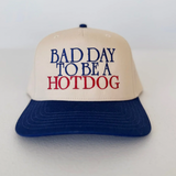 Bad Day To Be A Hotdog Trucker Hat - Blue