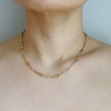 Dainty Paperclip Chain Necklace