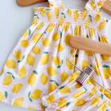 Sunny Lemons Ruffly Strap Top & Bloomers