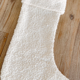 Cream Textured Christmas Stocking