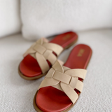 Eleanor Sand Mia Slip On Sandals