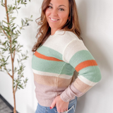 Valerie Multi Striped Knit Sweater