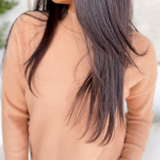 Holly Ribbed Mock Neck Sweater