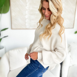 Carmen Relaxed Fit Cream Sweater