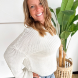 Ivory Chunky Knit Sweater