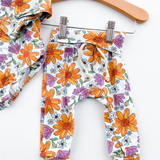 Floral Hoodie Romper & Jogger Set