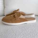 Irene Suede Tan Mules