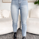 Maren High Rise Straight Vervet Jeans